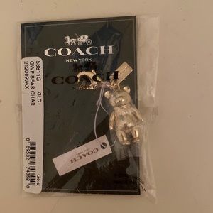 Coach bear charm unopened
